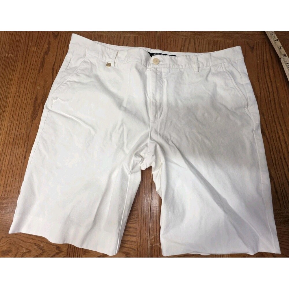 Lauren Ralph Lauren White Chino Style Shorts Women's Size 16